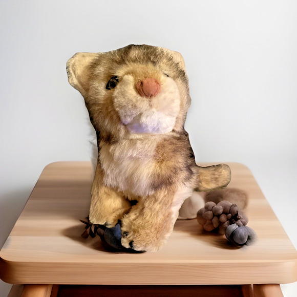 LION CUB Discovery Channel Plush Stuffed Animal Collectible Vtg Cat Kitten 2002 - Picture 5 of 13